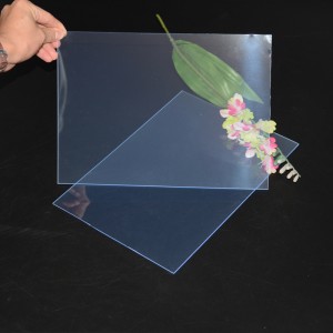 Hot Sale 1mm Starkt Tjockt Transparent Plast PVC-Sheet för Laserskärning