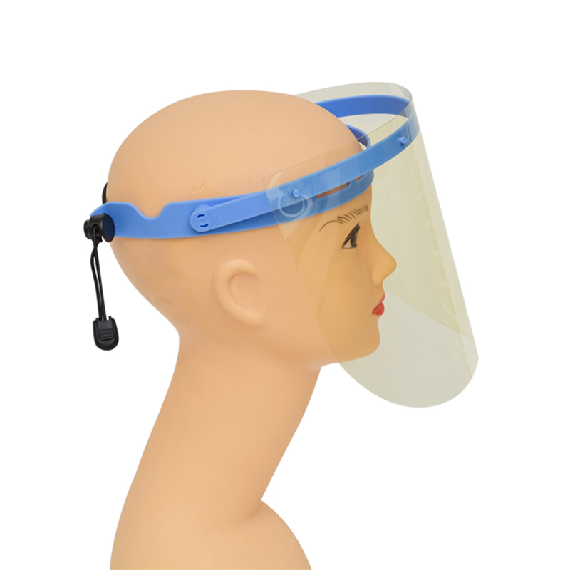0,35 mm Anti UV-justerbar Anti-dimma Full Face Protective PET Face Shield