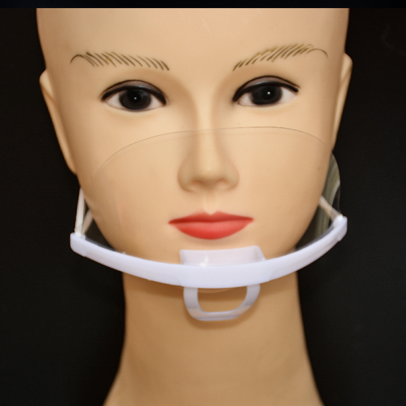 Fabrikspris Catering Skyddande täck mun och nässkydd munskydd plast transparent