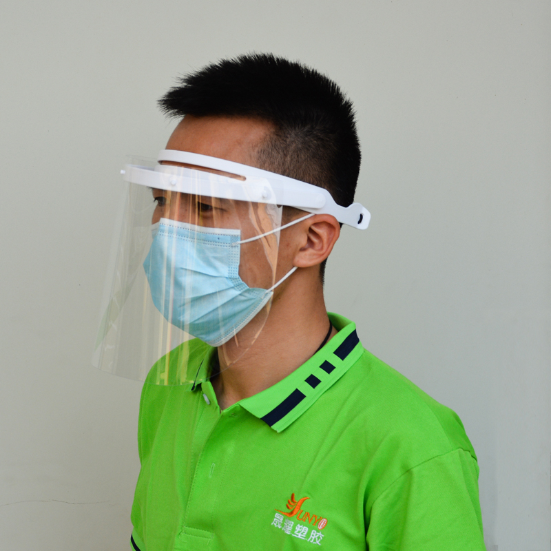 Tillverkare Justerbar Anti Fog Safety Faceshield Face Shield Plast Full Protection Face Visir