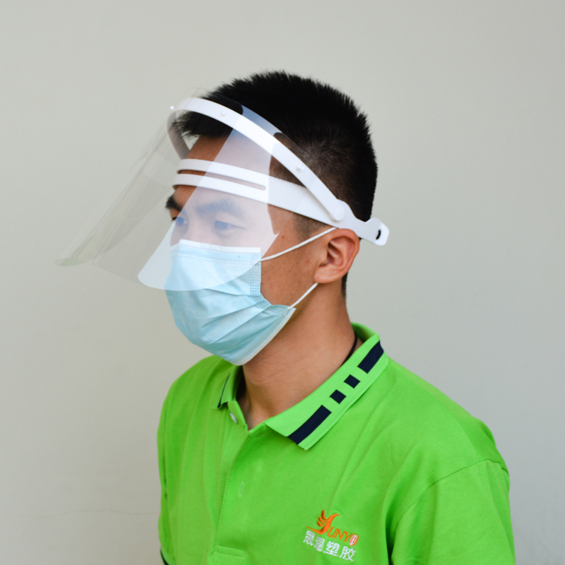 Tillverkare Justerbar Anti Fog Safety Faceshield Face Shield Plast Full Protection Face Visir