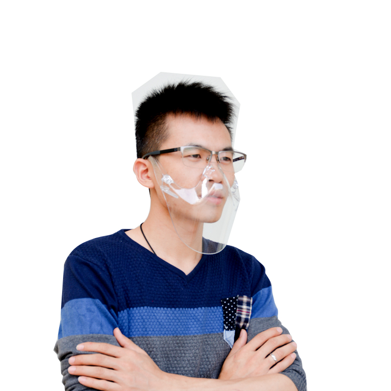 Plast synlig munskydd Anti-dimma Andningsskydd Skyddande munskydd Transparent mun- och nässkydd